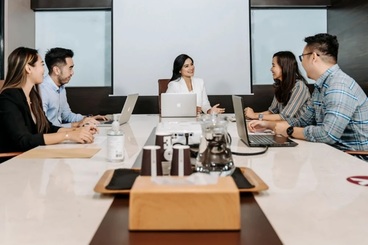 Virtual office meeting